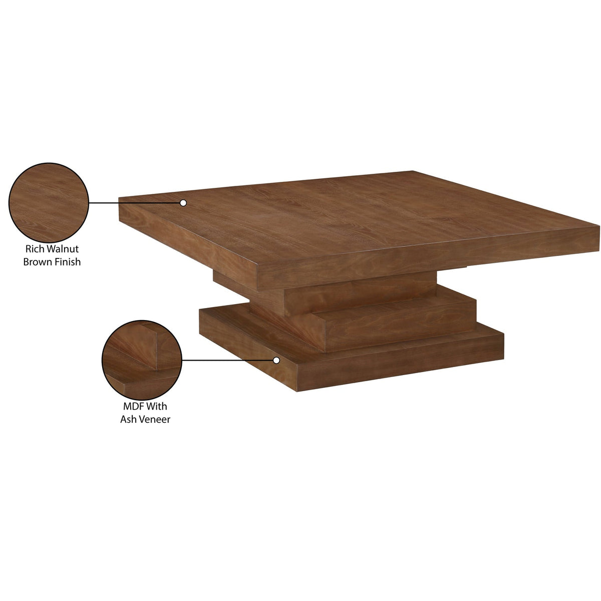 Westmount Walnut Ash Veneer Coffee Table
