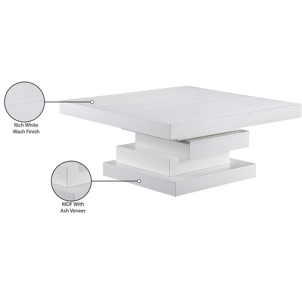 Westmount Off-White Ash Veneer Coffee Table