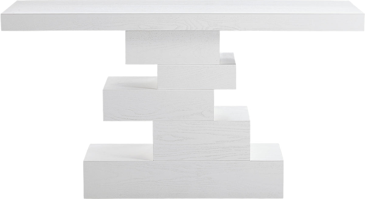 Westmount Off-White Ash Veneer Console Table