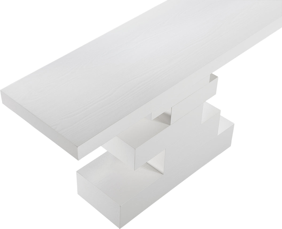 Westmount Off-White Ash Veneer Console Table