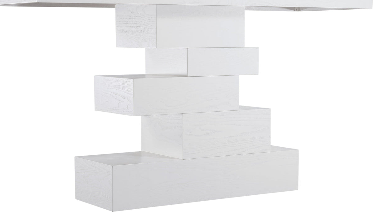 Westmount Off-White Ash Veneer Console Table