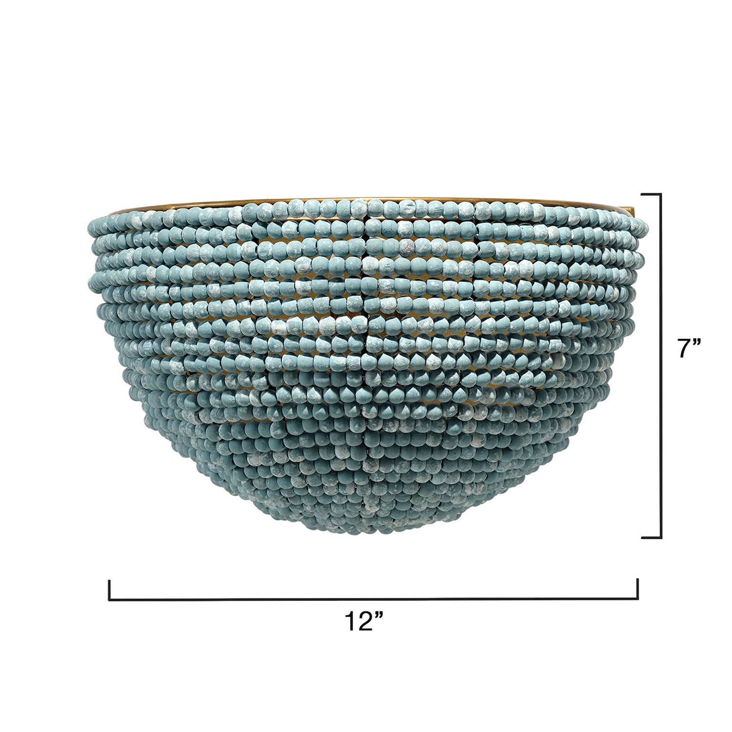 Jamie Young Barnacle Blue Demi Lune Sconce