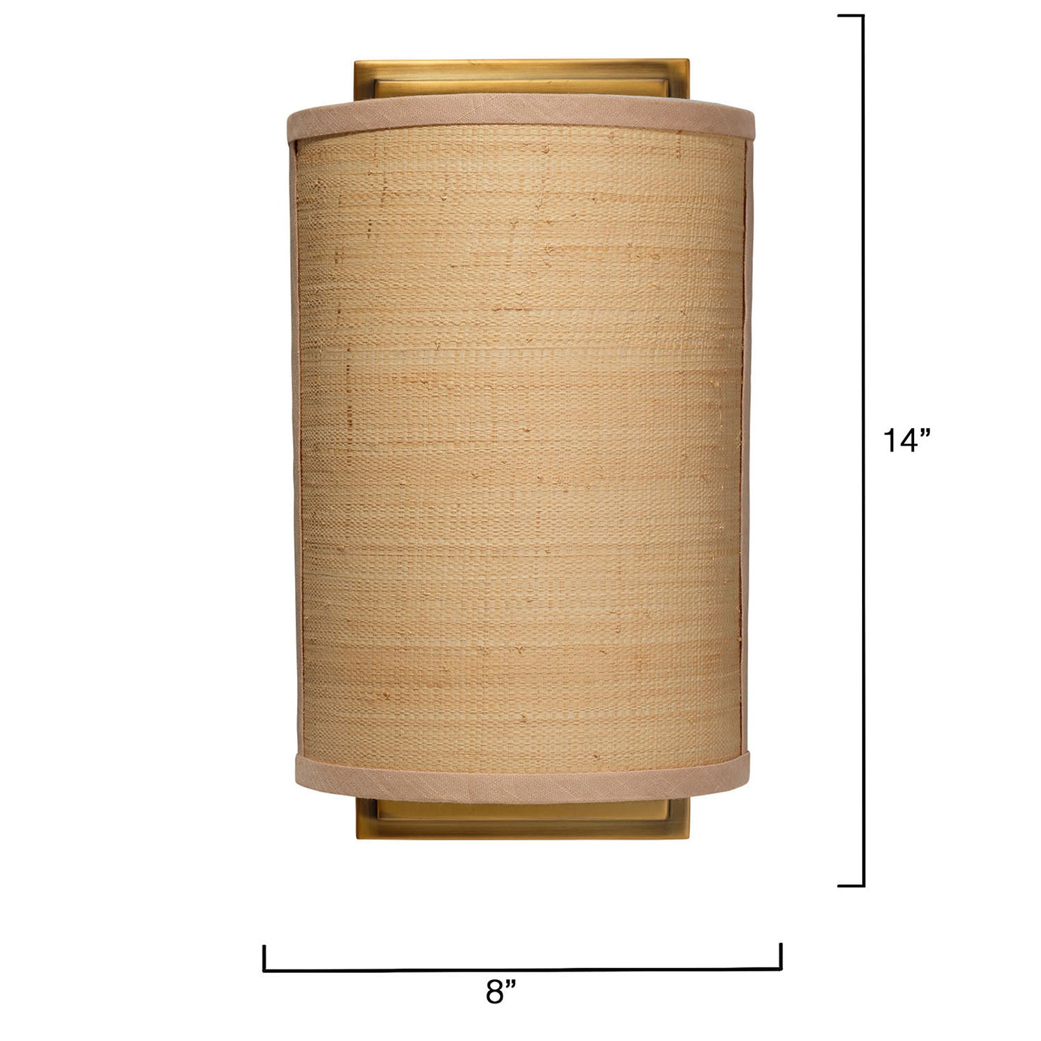 Jamie Young Riley Raffia Wall Sconce