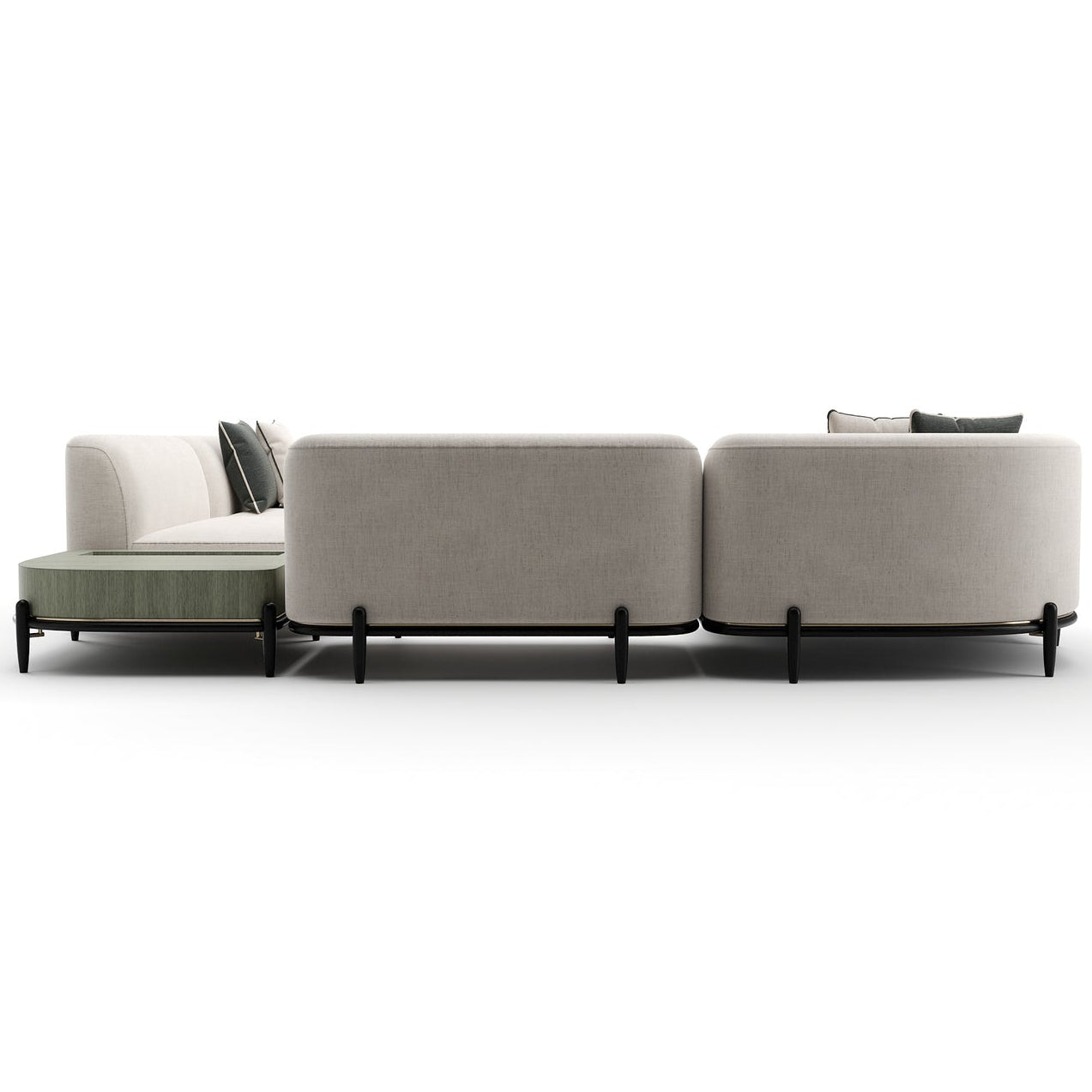 Caracole Madera RAF Large L Sectional Sofa
