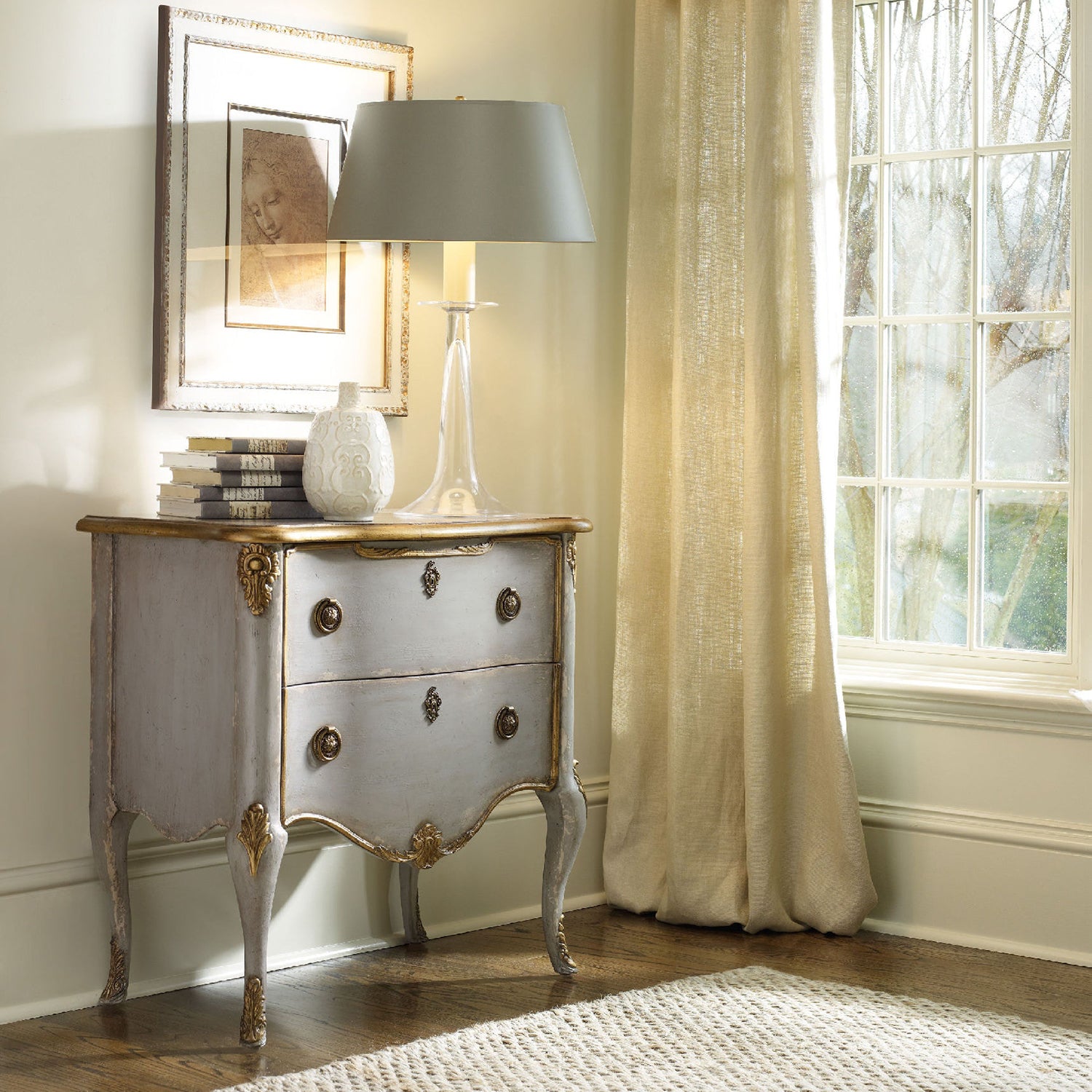 Hooker Furniture French Two Drawer Chest