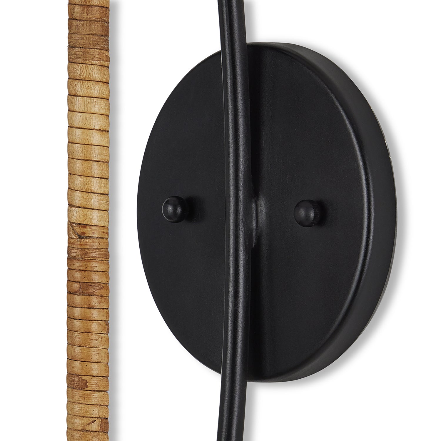 Currey & Co Capriole Rattan Wall Sconce