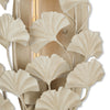 Currey & Co Maidenhair Ivory Wall Sconce