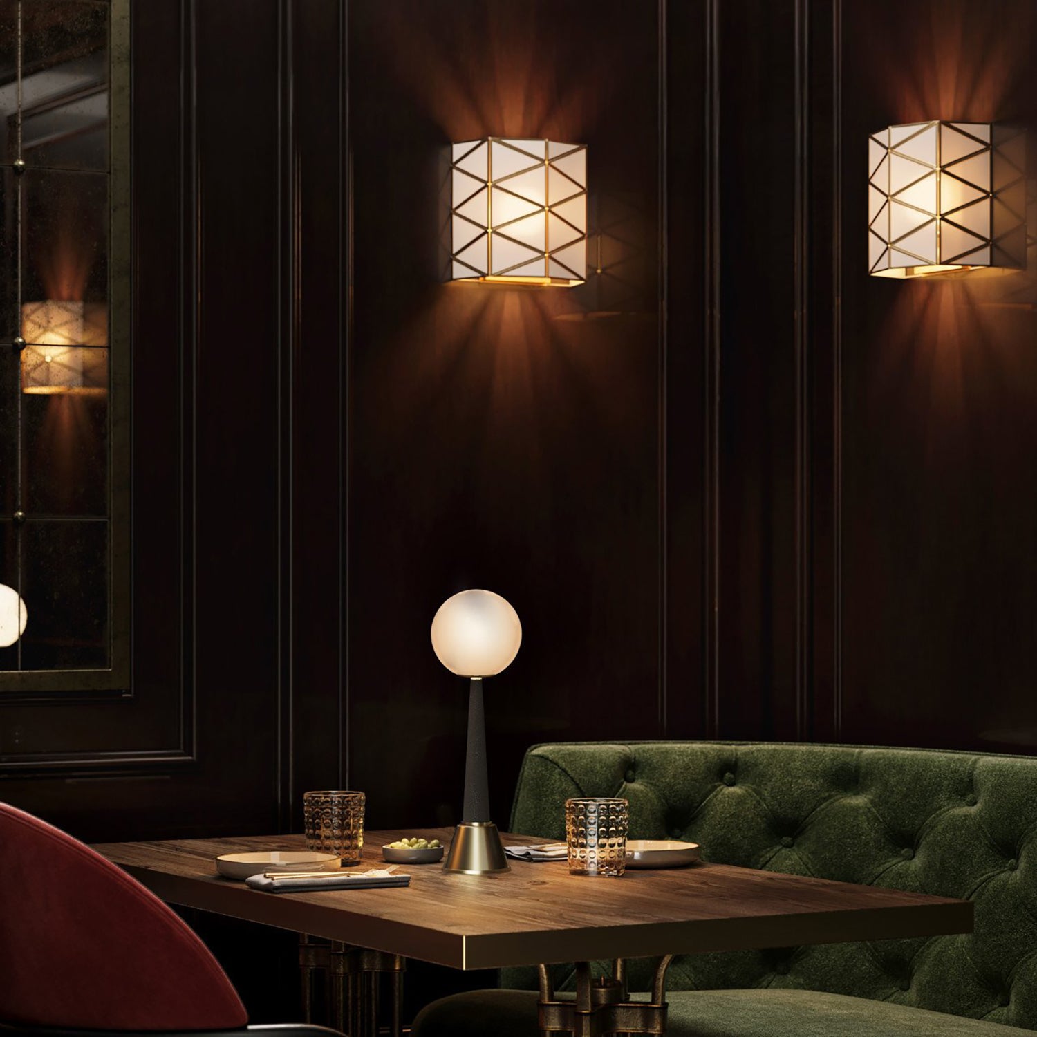 Currey & Co Polyhedron Wall Sconce