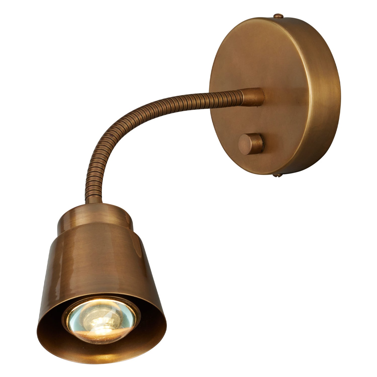 Currey & Co Wilbaux Brass Wall Sconce