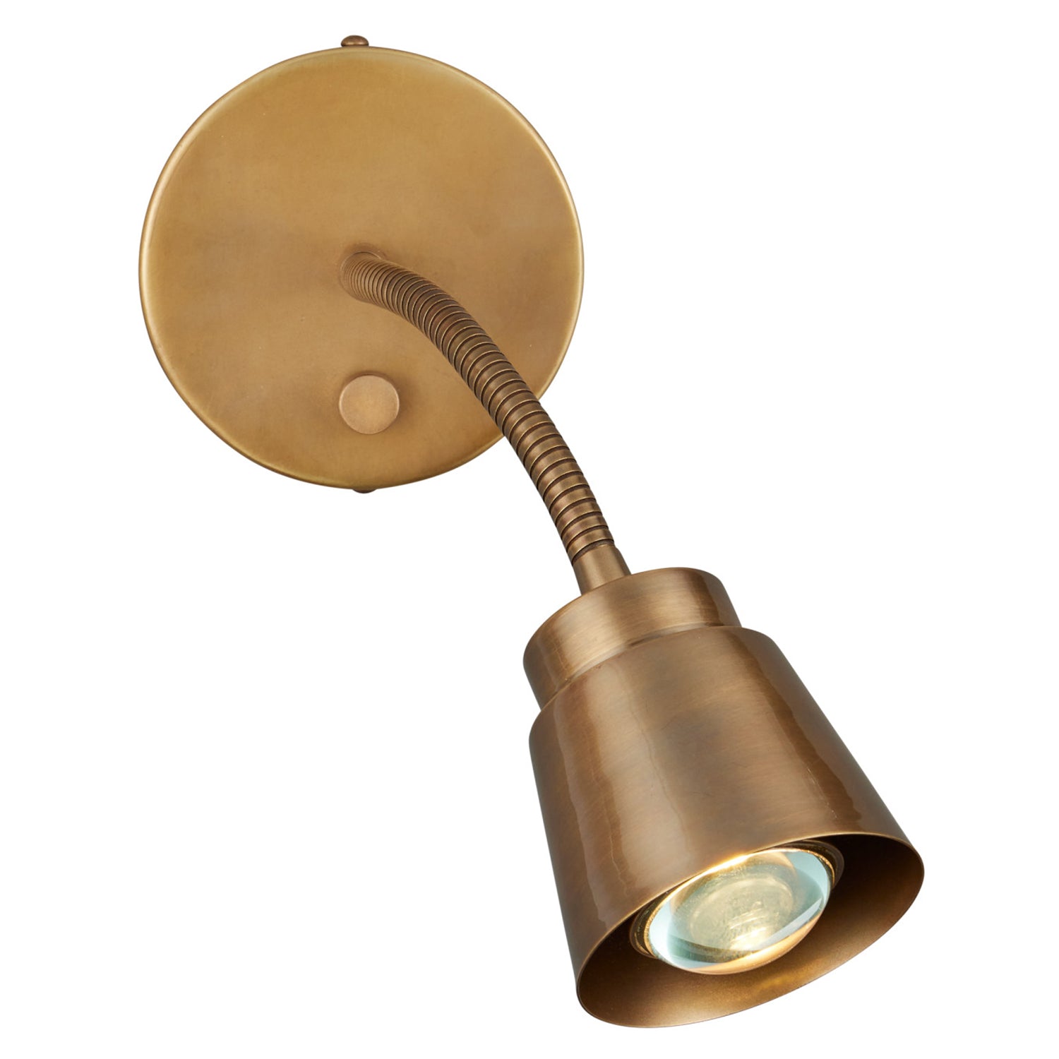 Currey & Co Wilbaux Brass Wall Sconce