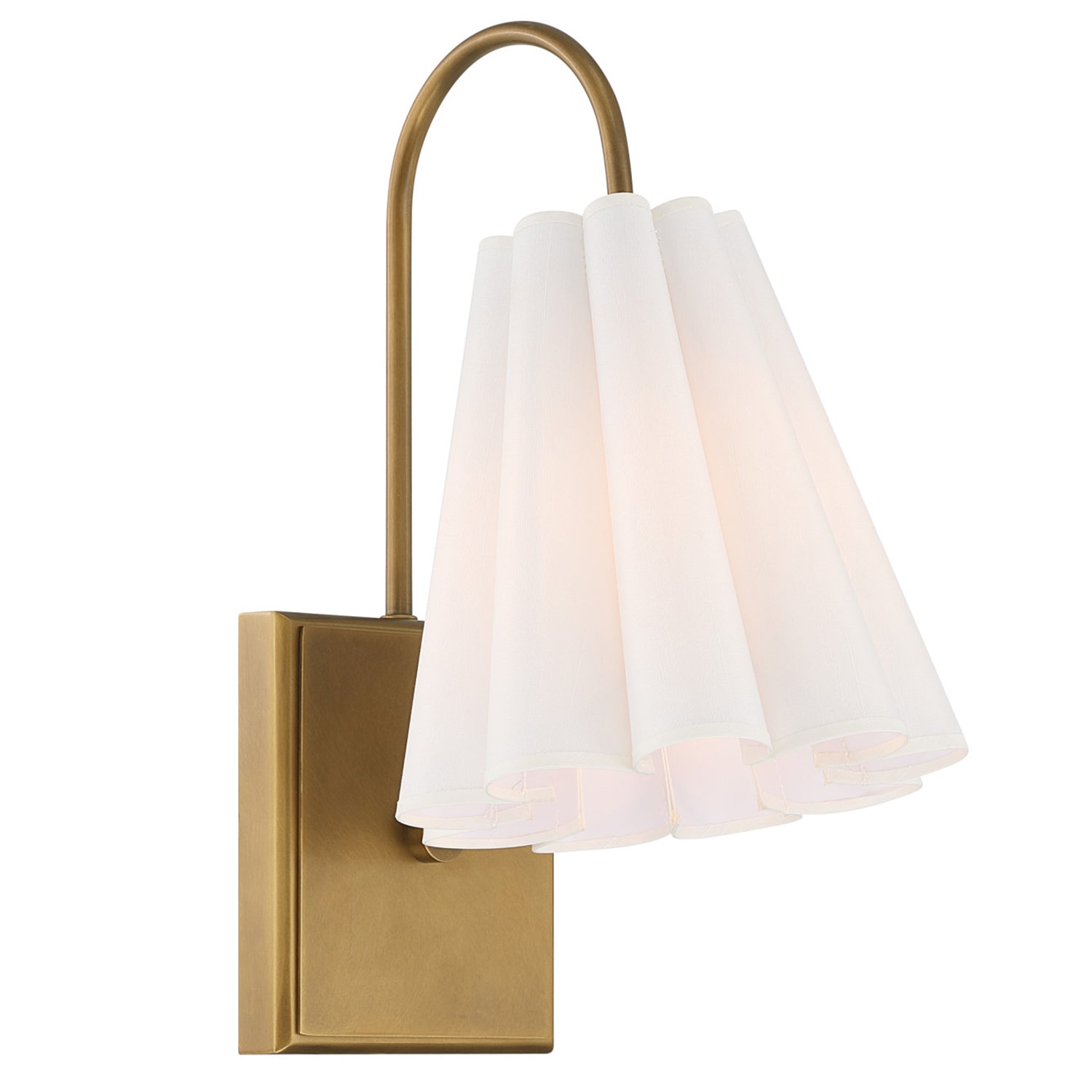 Currey & Co Blithe White Wall Sconce