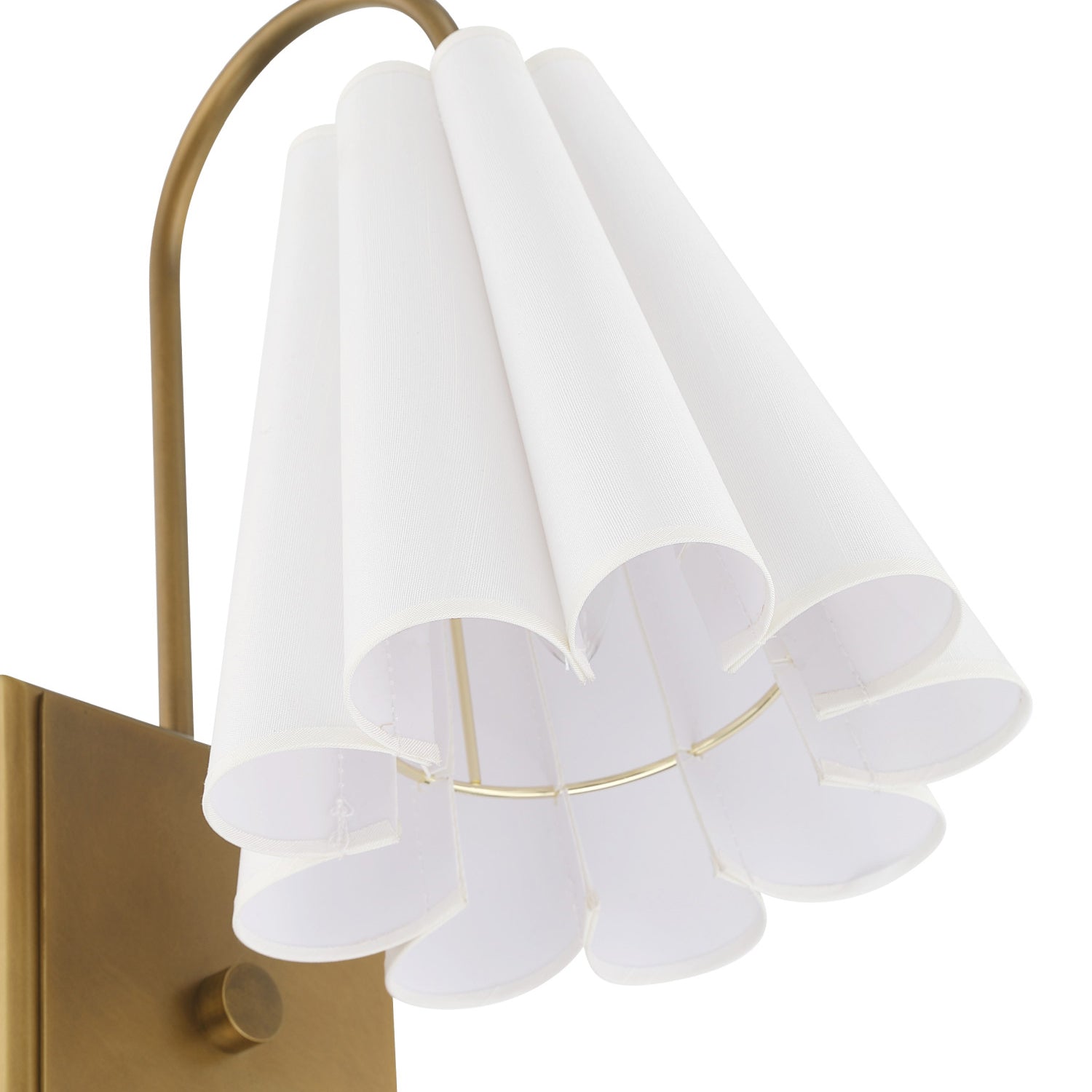 Currey & Co Blithe White Wall Sconce