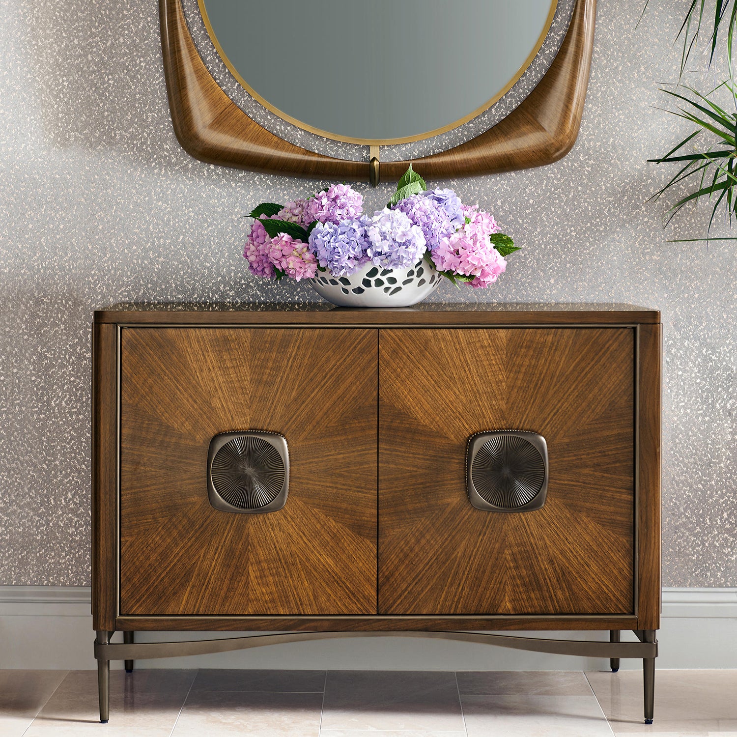 Jonathan Charles Toulouse Two Drawer Accent Cabinet