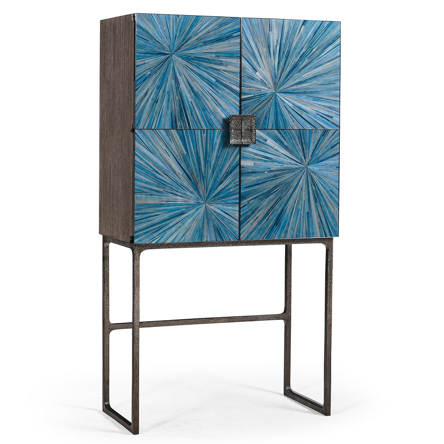 Jonathan Charles Sapphire Bar Cabinet