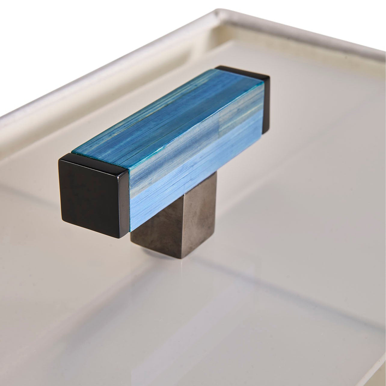 Jonathan Charles Sapphire Horizontal Table Lamp