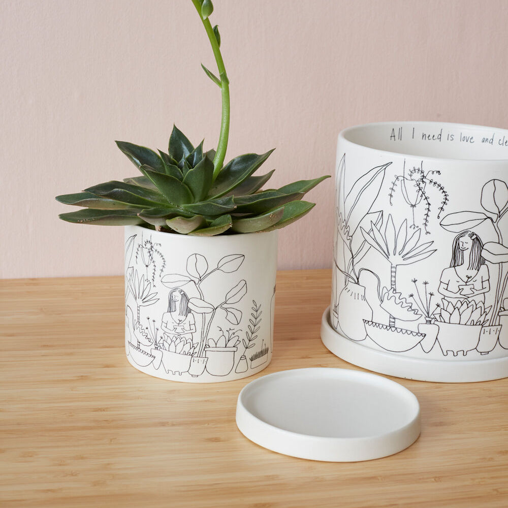 Plant Lady Pot decorative accent piece