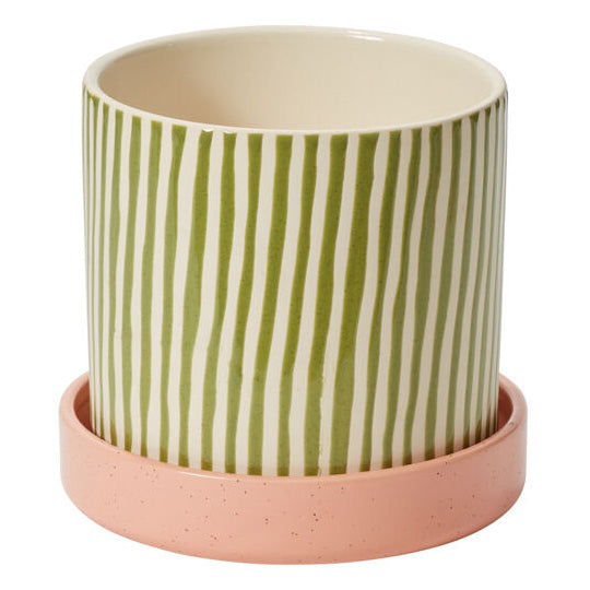 Melancia Pot with Saucer Set of 2