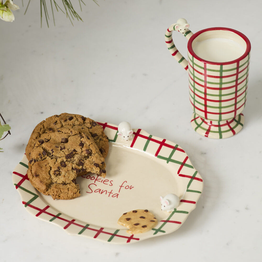 Cookies for Santa Platter Set of 2