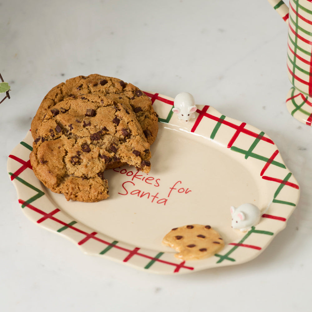 Cookies for Santa Platter Set of 2