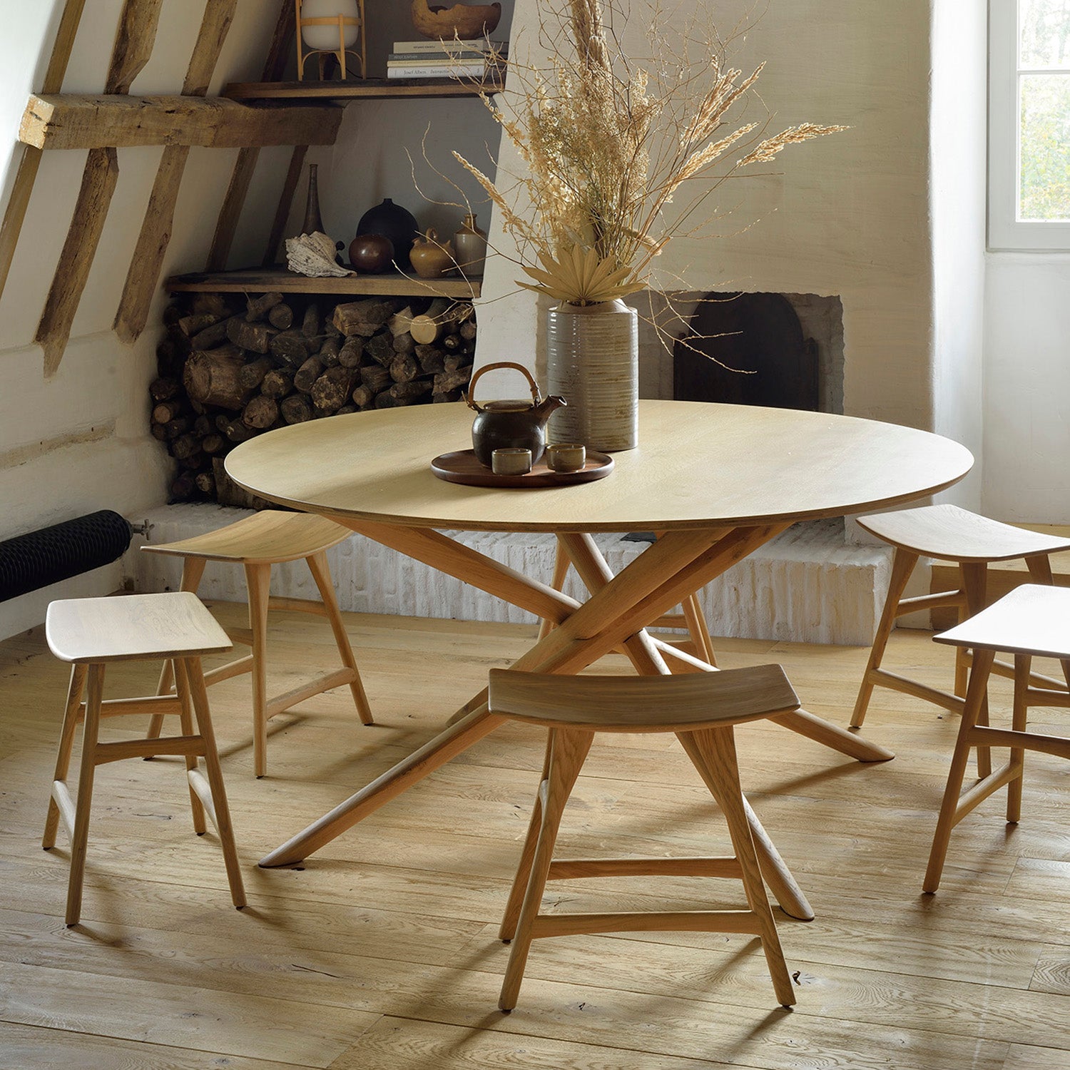 Ethnicraft Mikado Round Dining Table
