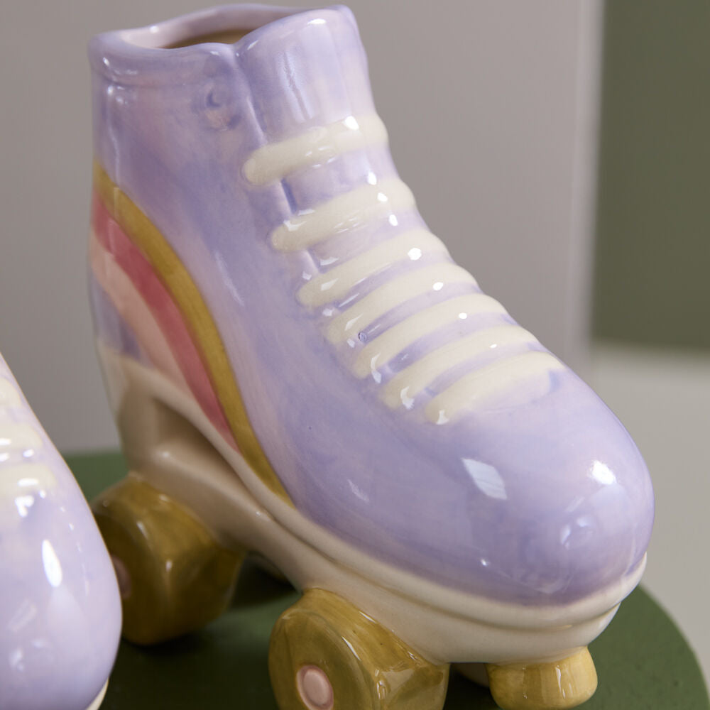 Rollerskate Planter for home and event decor