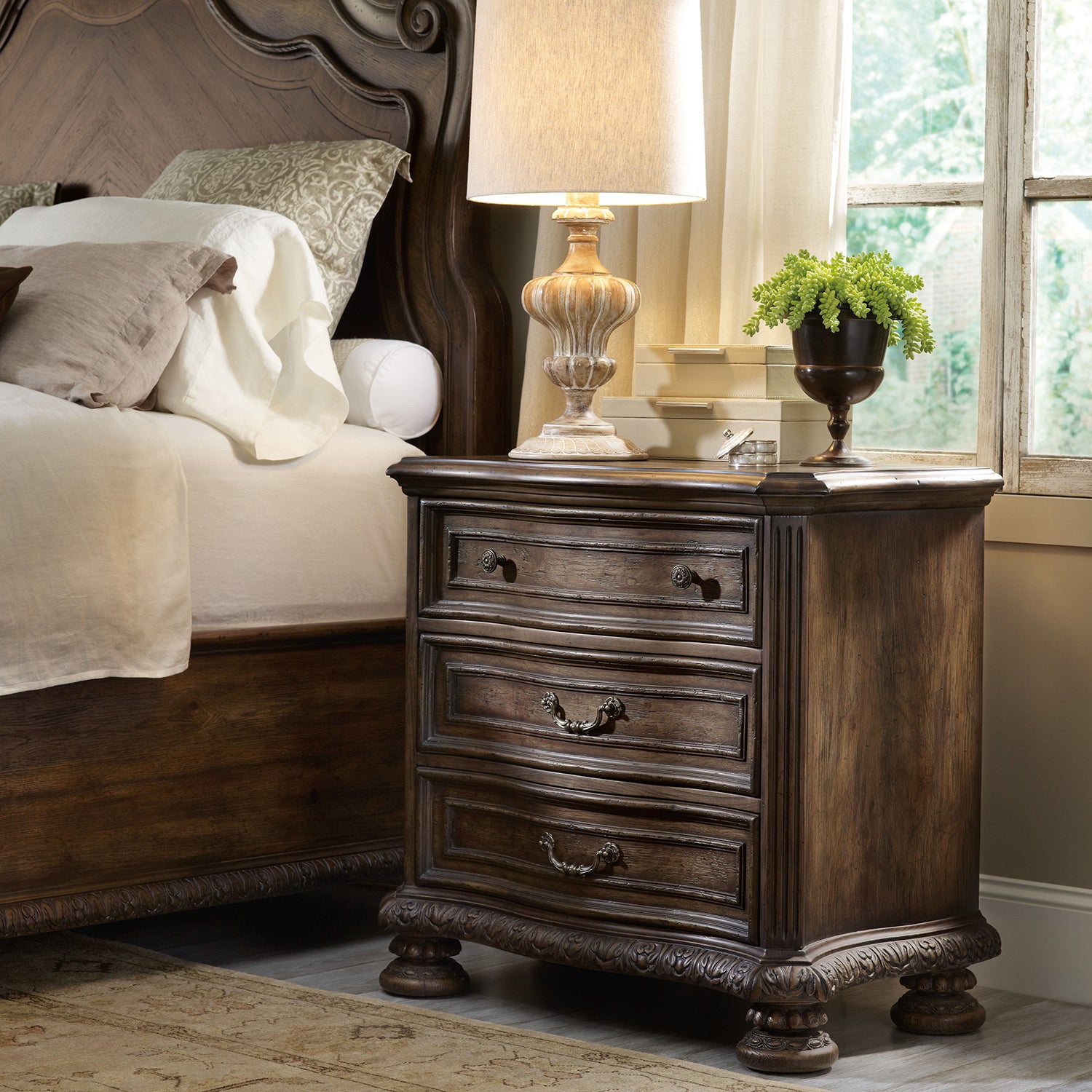 Hooker Furniture Rhapsody Three Drawer Nightstand