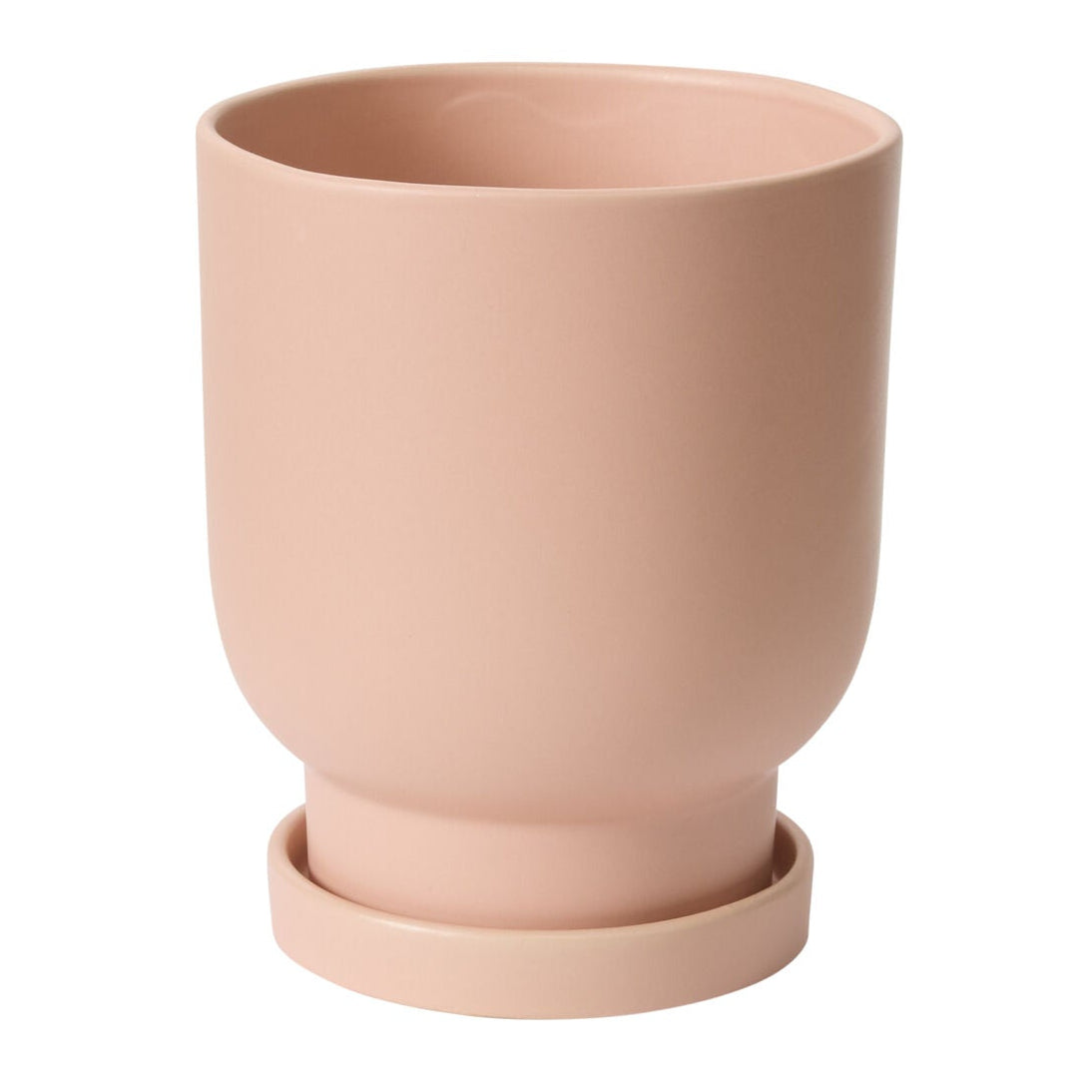 Tarrytown Pot with Saucer part of a curated tabletop arrangement