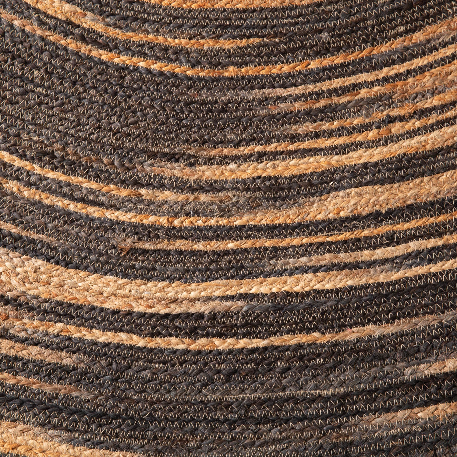 Natural  Swirl Jute Rug