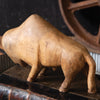 Hand-Carved Bison Scuplture