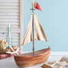 Handcrafted Sailboat Sculpture