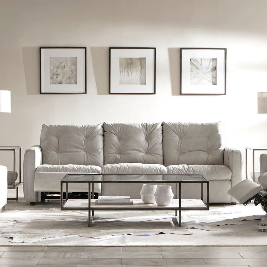 Bernhardt Living Harlow Metal Rectangular Cocktail Table