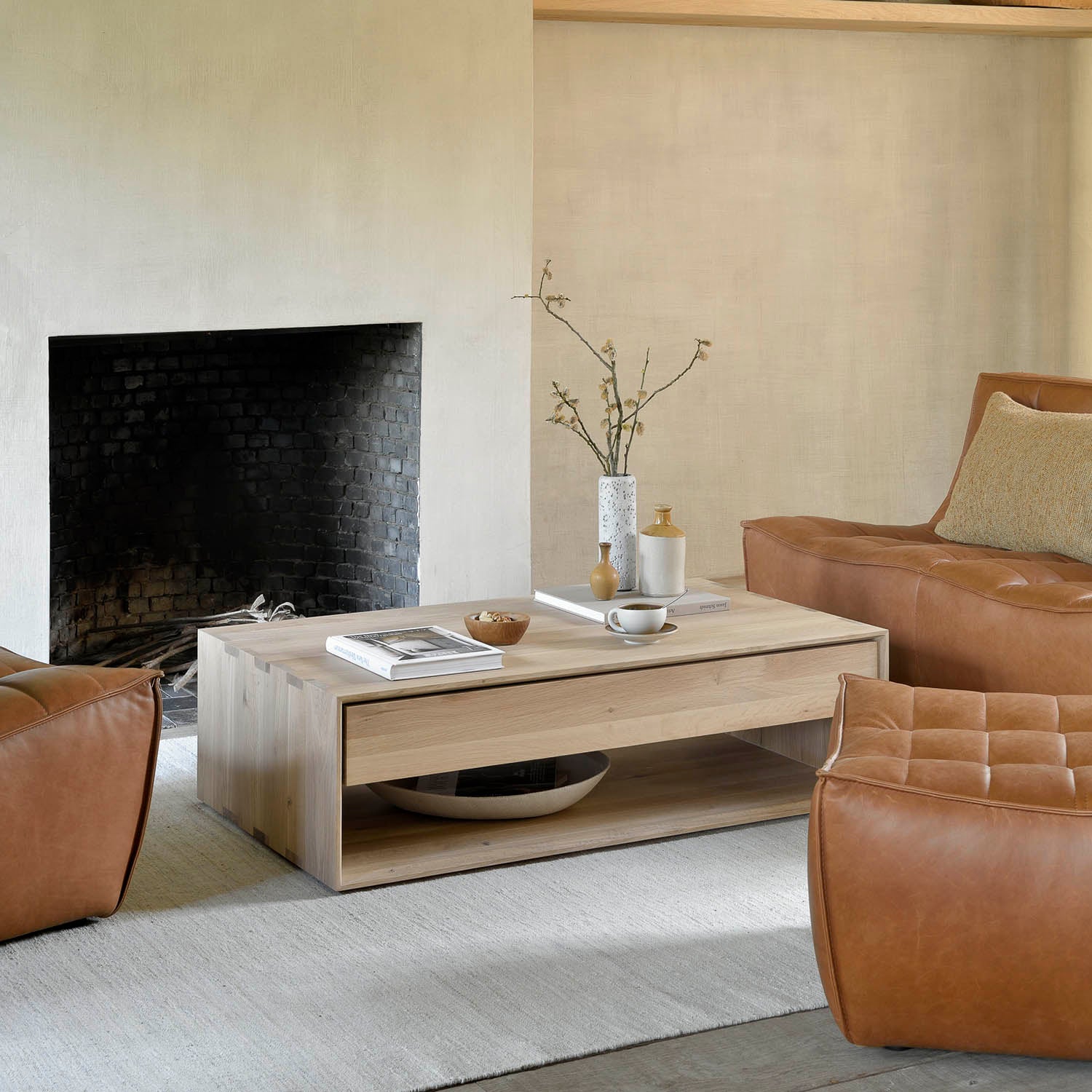 Ethnicraft N701 Leather Sofa