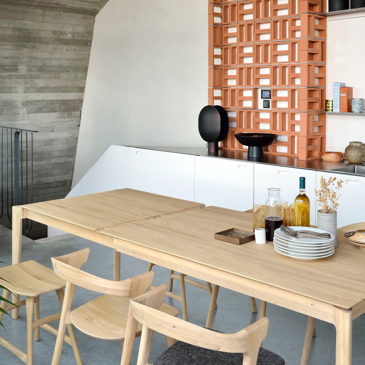 Ethnicraft Bok Extendable Dining Table