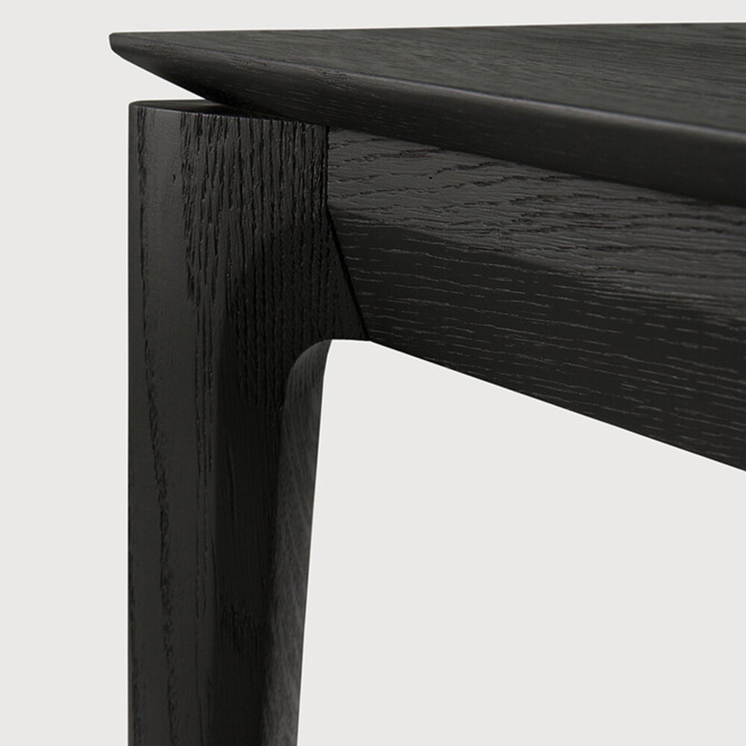 Ethnicraft Bok Extendable Oak Black Dining Table