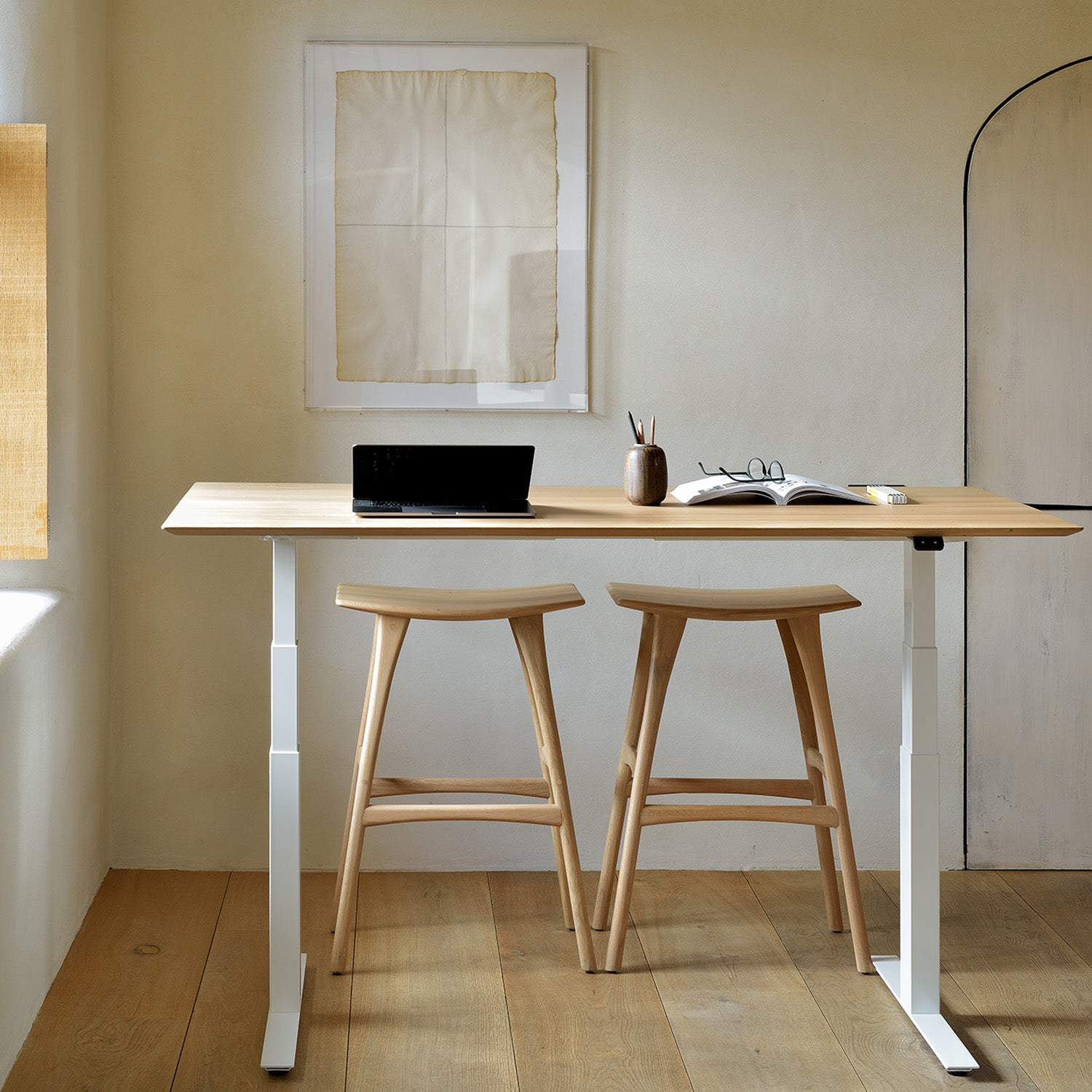 Ethnicraft Osso Bar Stool Set of 2