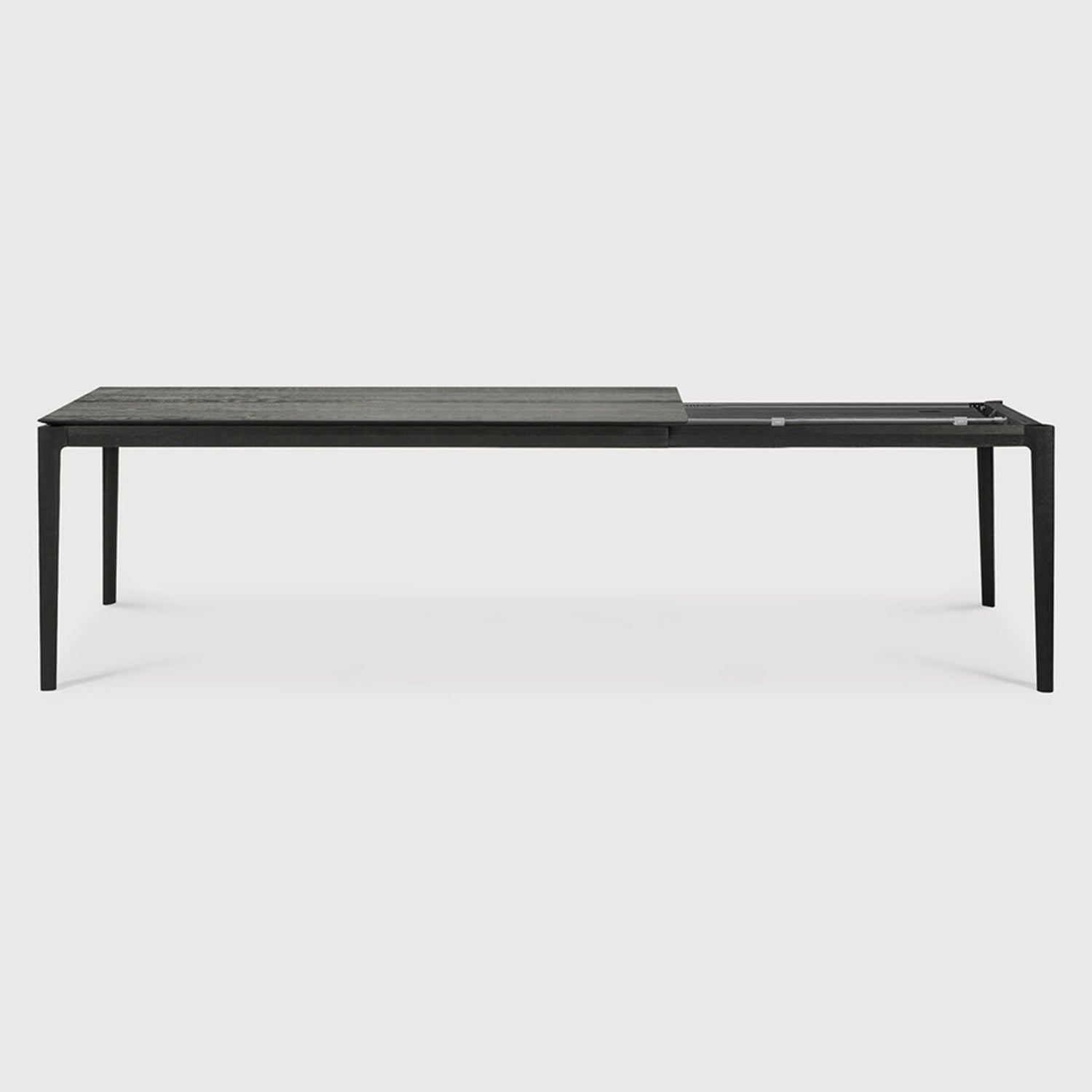 Ethnicraft Bok Extendable Oak Black Dining Table