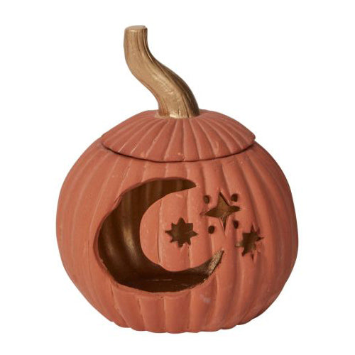 Jack O'Lantern Candle Holder Paynes Gray