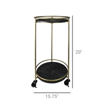 Andy Two-Tier Round Cart