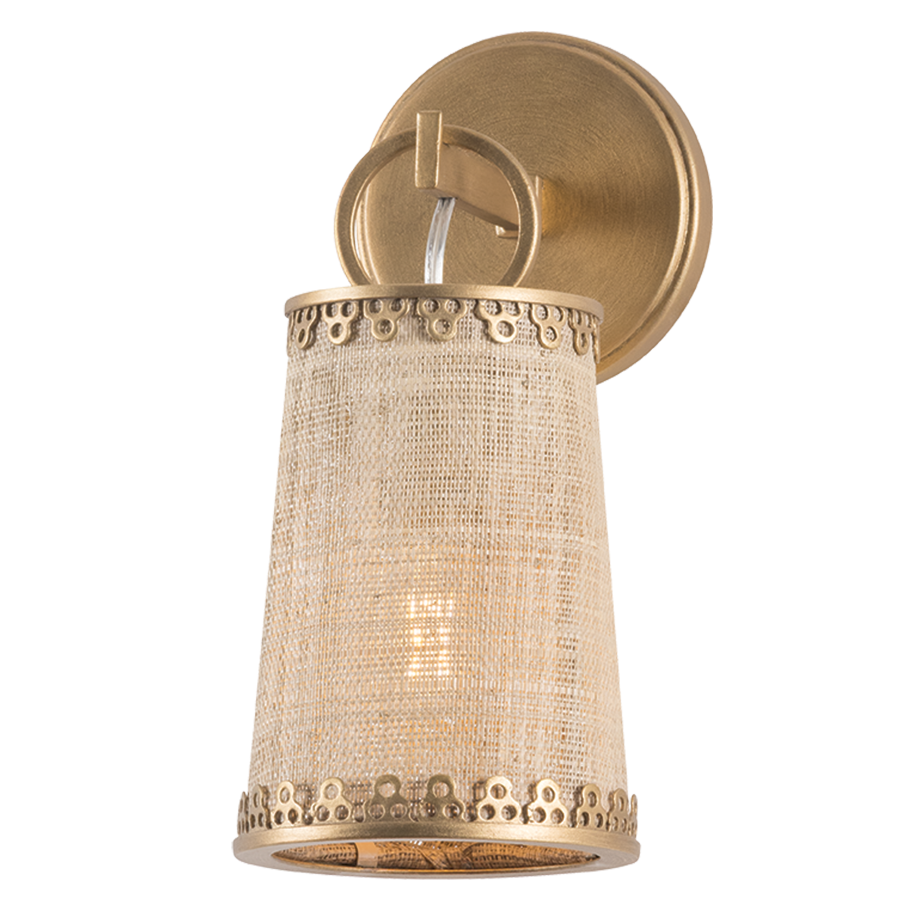 Hudson Valley Lighting Haines Falls Wall Sconce in Patina Gold Leaf, primary product view