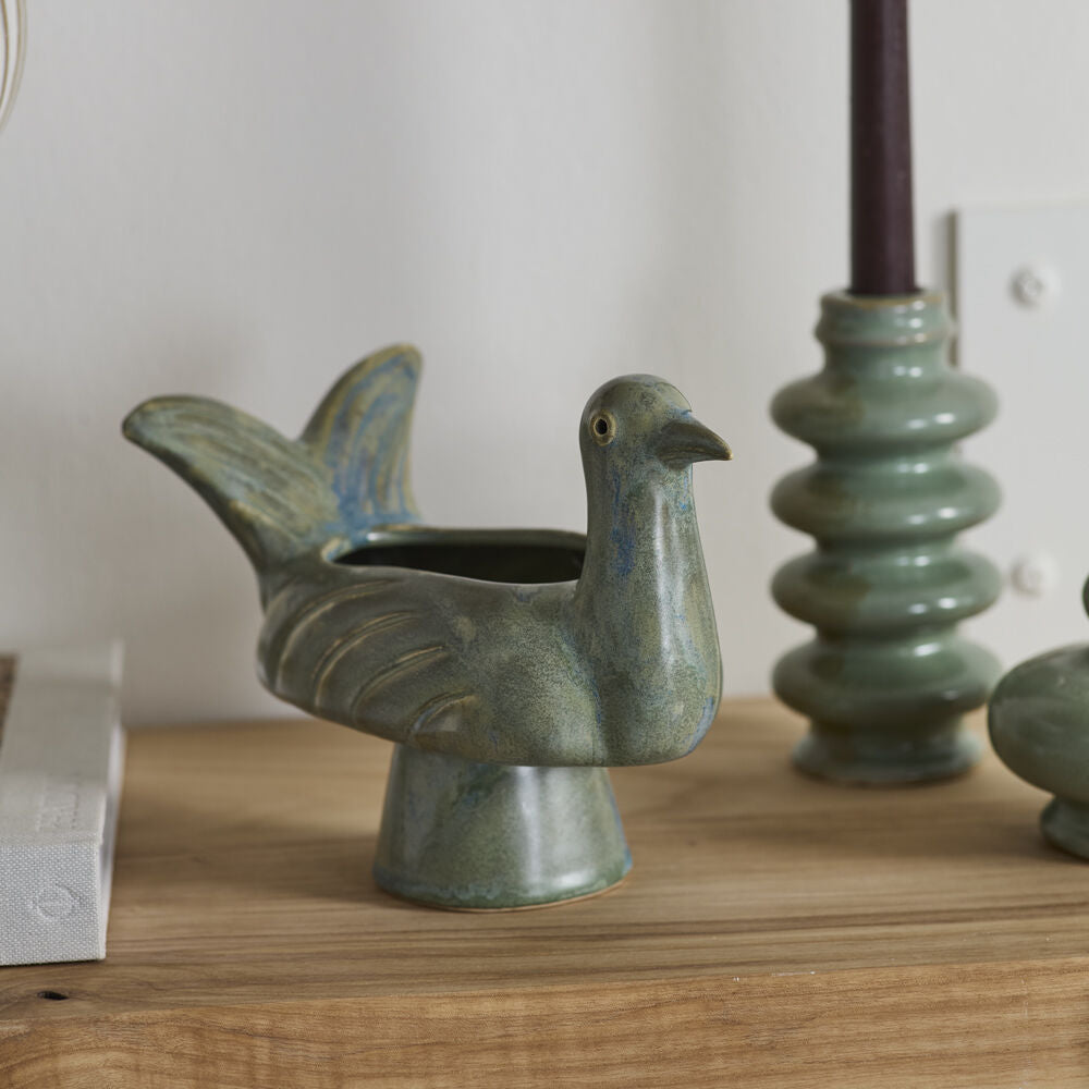 Shorebird Planter shown in a styled setting
