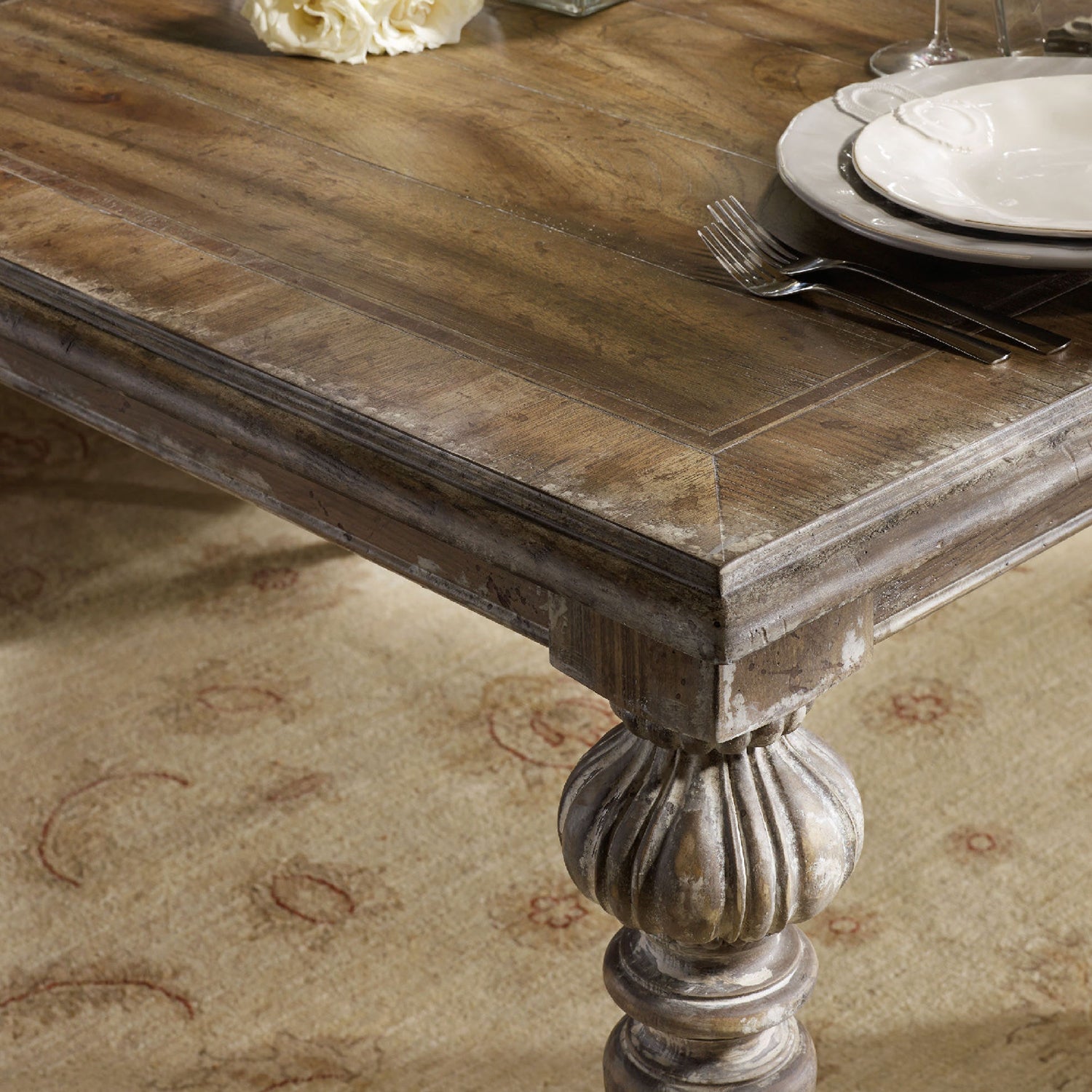 Hooker Furniture Chatelet Rectangle Leg Dining Table