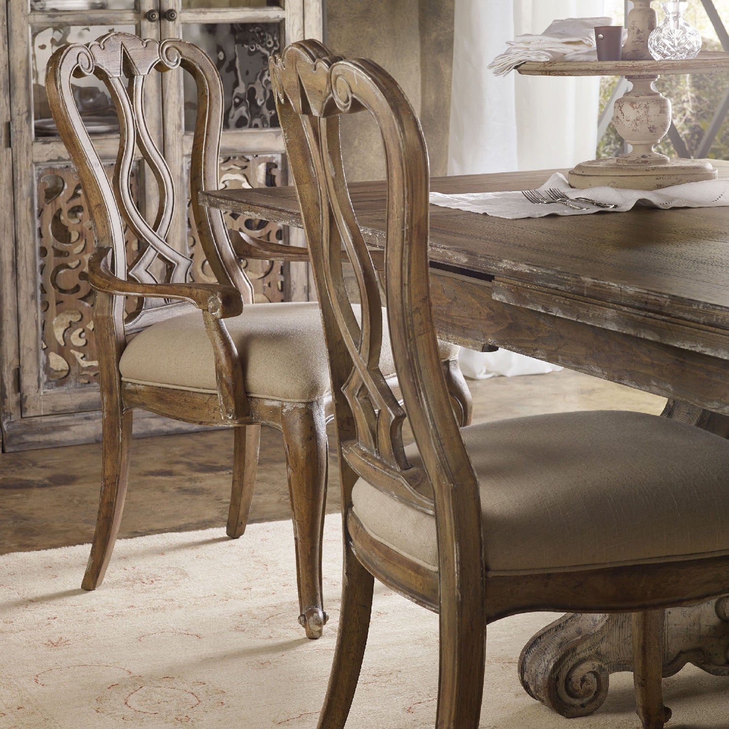 Hooker Furniture Chatelet Splatback Side Chair Set of 2