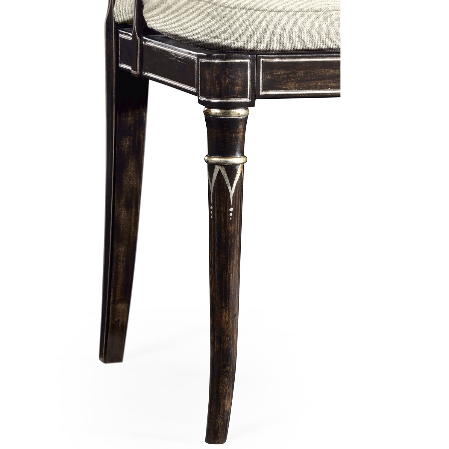 Jonathan Charles Linden Charcoal Wash Dining Arm Chair