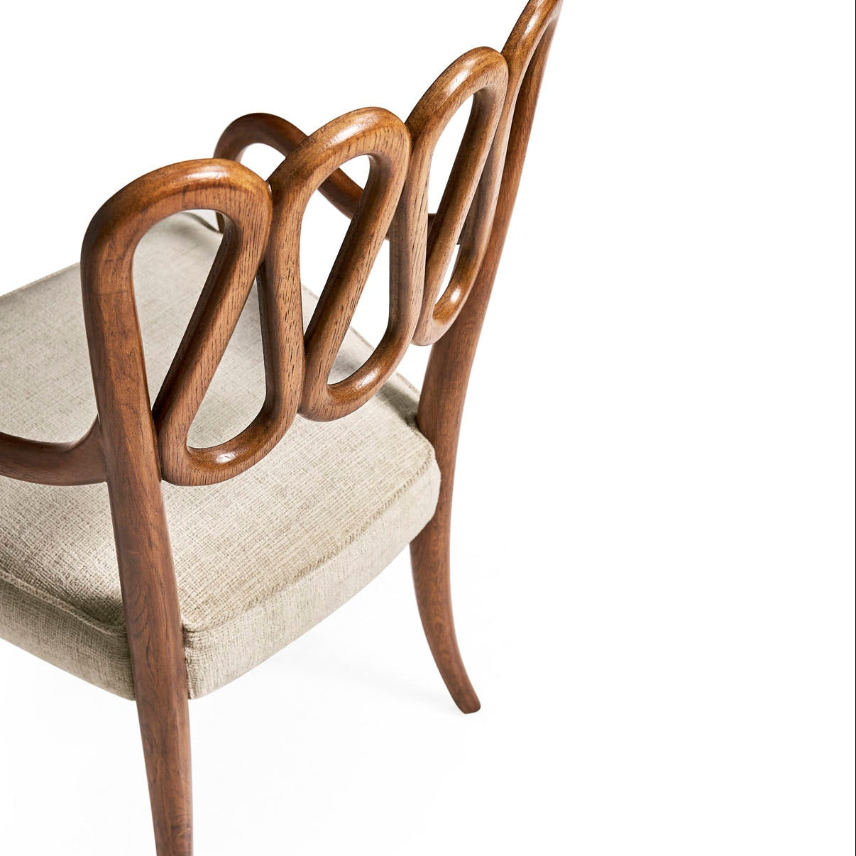 Jonathan Charles Ampney Toasted Oak Arm Chair