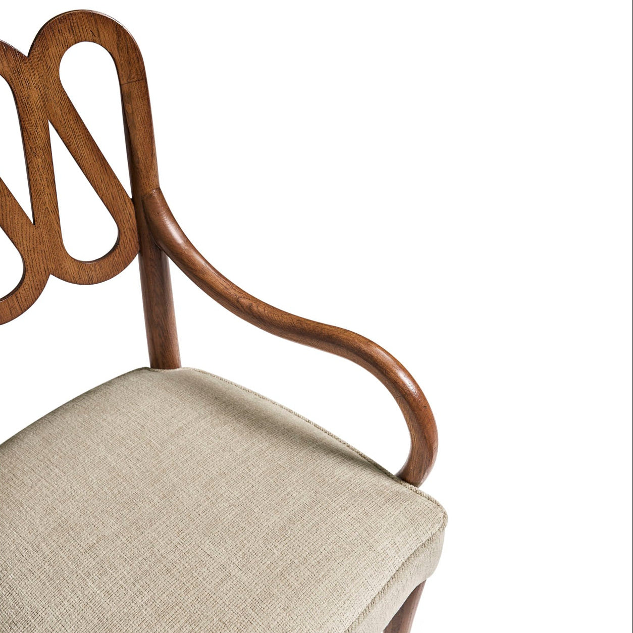 Jonathan Charles Ampney Toasted Oak Arm Chair