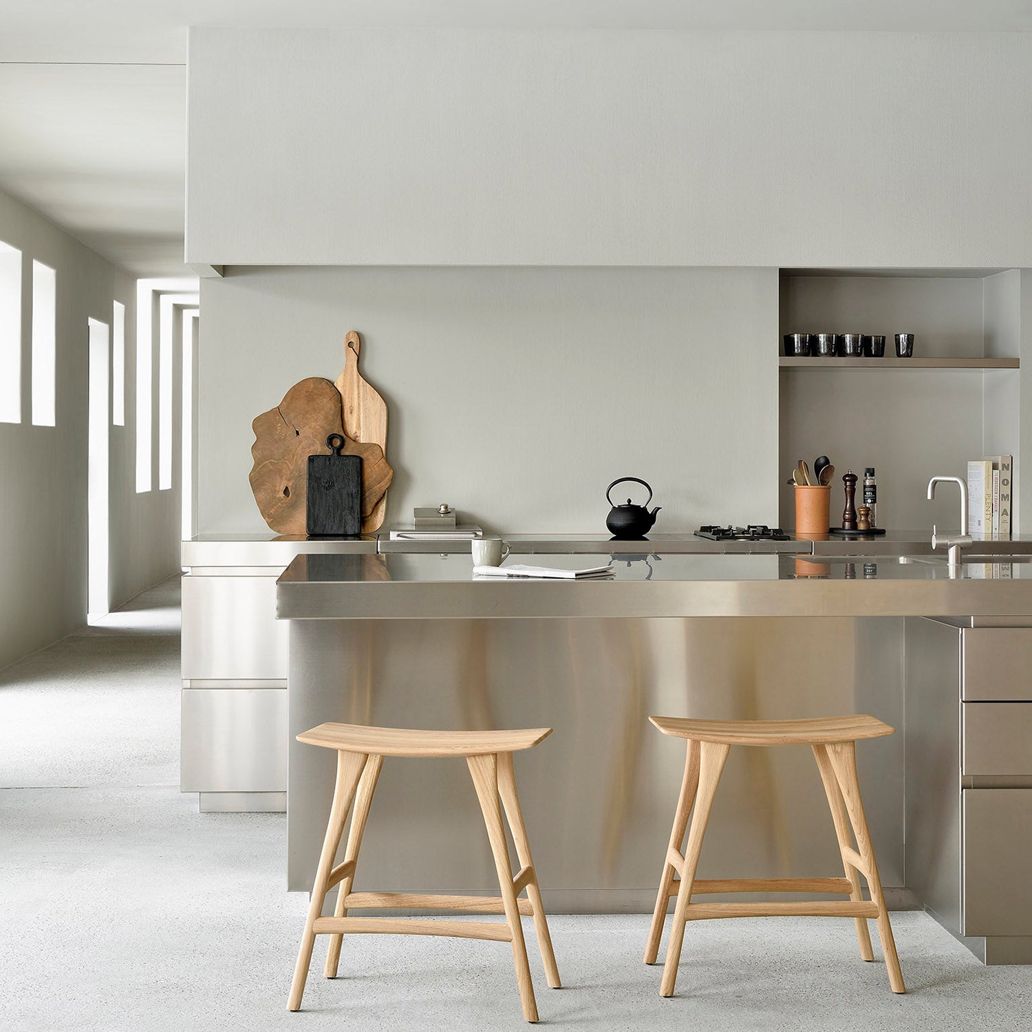 Ethnicraft Osso Counter Stool Set of 2