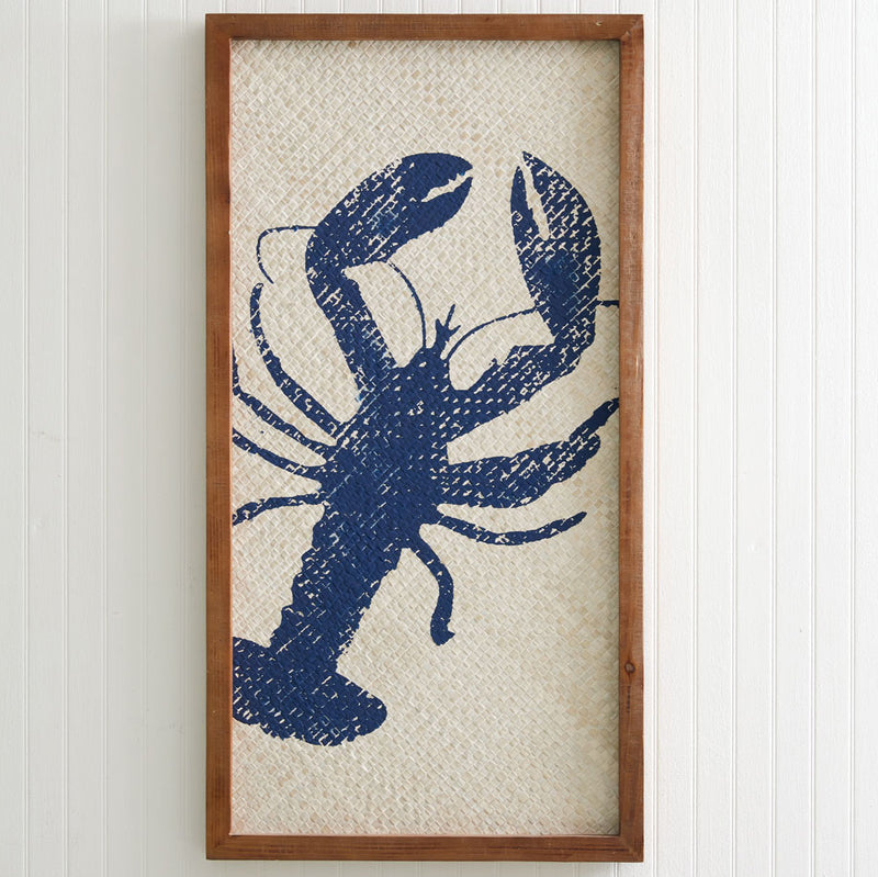 Blue Lobster Coastal Wall Art