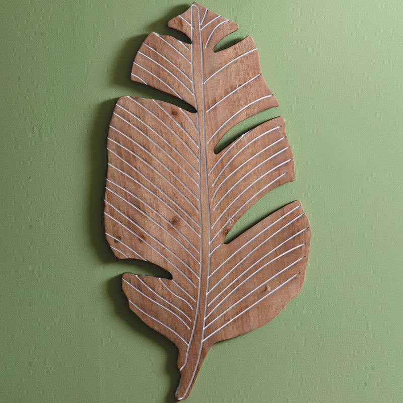 Banana Leaf Wood Wall Art