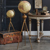 World Globe on Tripod Stand Tabletop Decor