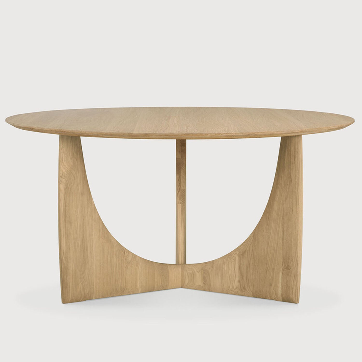 Ethnicraft Geometric Oak Round Dining Table